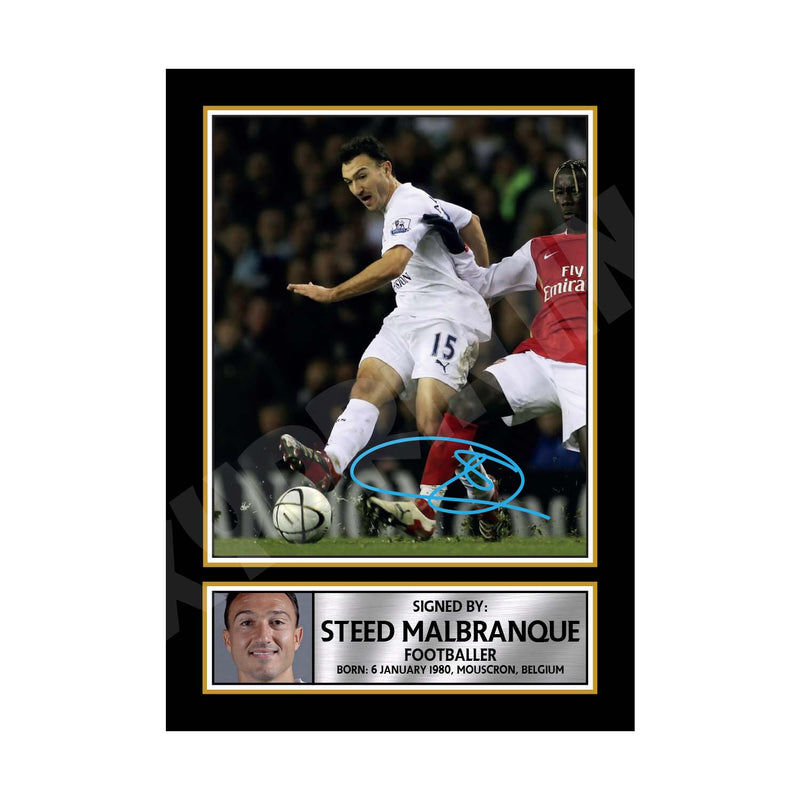 STEED MALBRAQUE 2 Limited Edition Football Player Signed Print - Football