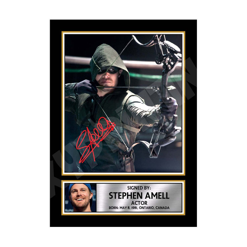 STEPHEN AMELL 2 Limited Edition Tv Show Signed Print