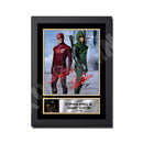STEPHEN AMELL GRANT GUSTIN ARROW VS FLASH SIGNED 2 Limited Edition Tv Show Signed Print