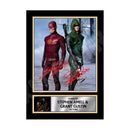 STEPHEN AMELL GRANT GUSTIN ARROW VS FLASH SIGNED 2 Limited Edition Tv Show Signed Print