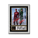 STEPHEN AMELL GRANT GUSTIN ARROW VS FLASH SIGNED 2 Limited Edition Tv Show Signed Print
