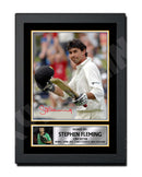 STEPHEN FLEMING Limited Edition Cricketer Signed Print - Cricket Player