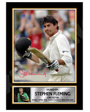STEPHEN FLEMING Limited Edition Cricketer Signed Print - Cricket Player