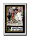 STEPHEN FLEMING Limited Edition Cricketer Signed Print - Cricket Player