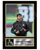 STEPHEN FLEMING 2 Limited Edition Cricketer Signed Print - Cricket Player
