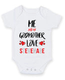 Me and My Godmother Love STEVENAGE Personalised FOOTBALL TEAM Baby Grow