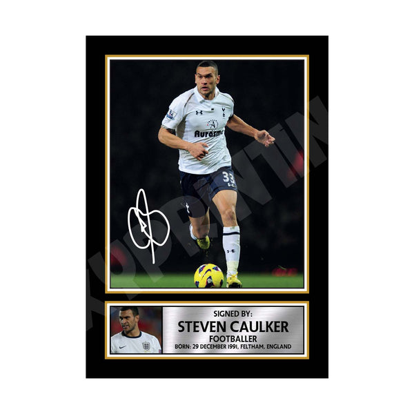 STEVEN CAULKER Football Player Printed Signature Print