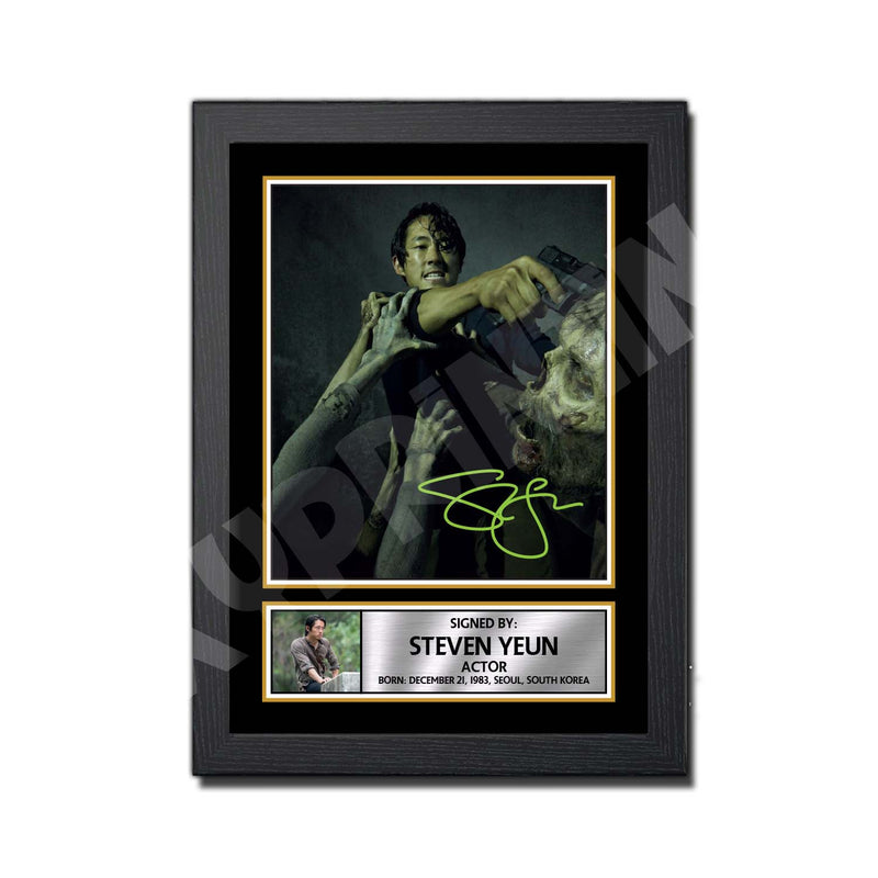 STEVEN YEUN Limited Edition Walking Dead Signed Print
