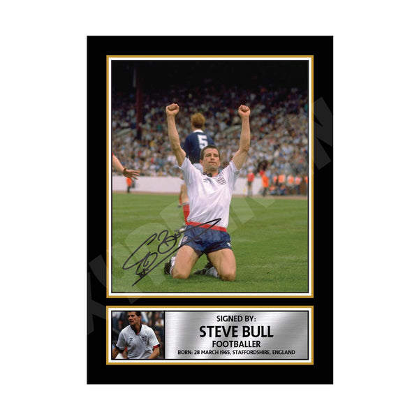 STEVE BULL Football Player Printed Signature Print