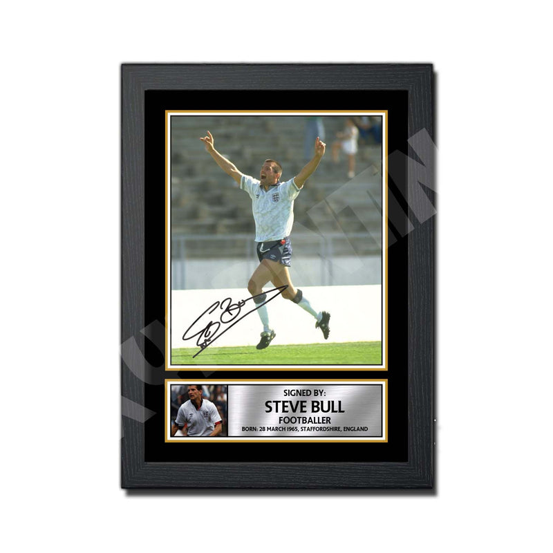 STEVE BULL 2 Limited Edition Football Player Signed Print - Football