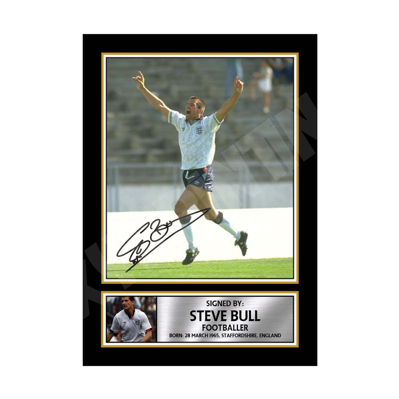 STEVE BULL 2 Limited Edition Football Player Signed Print - Football