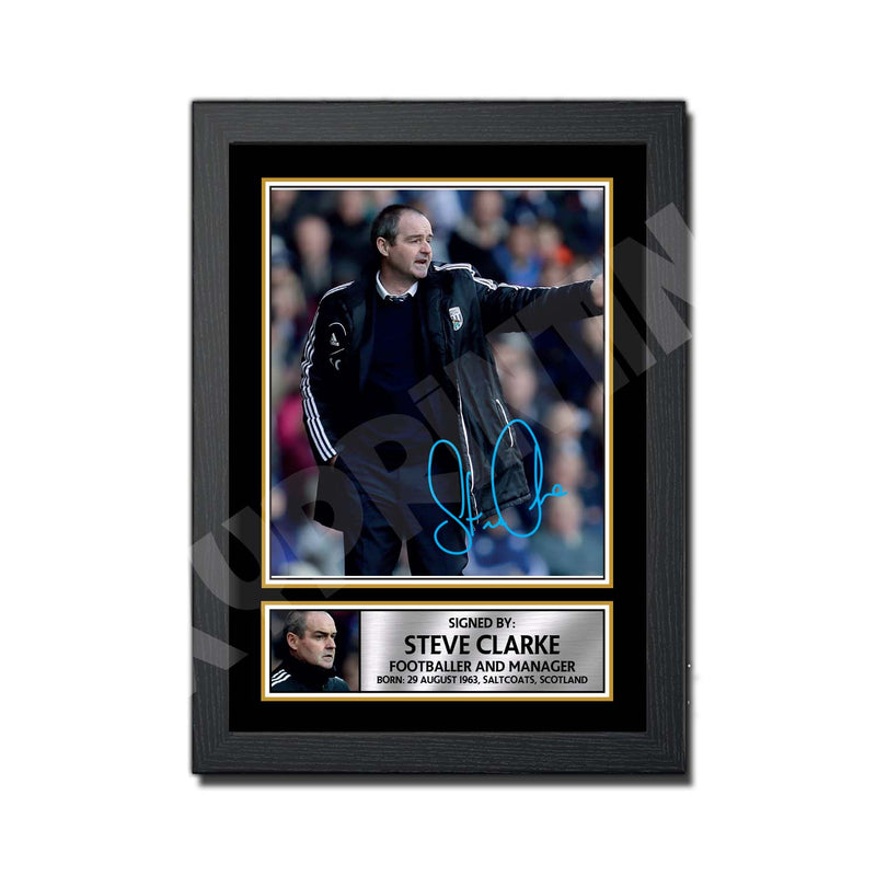 STEVE CLARKE Limited Edition Football Player Signed Print - Football