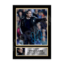 STEVE CLARKE Limited Edition Football Player Signed Print - Football