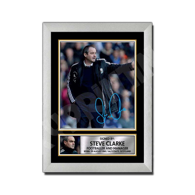 STEVE CLARKE Limited Edition Football Player Signed Print - Football