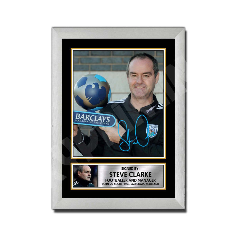 STEVE CLARKE 2 Limited Edition Football Player Signed Print - Football