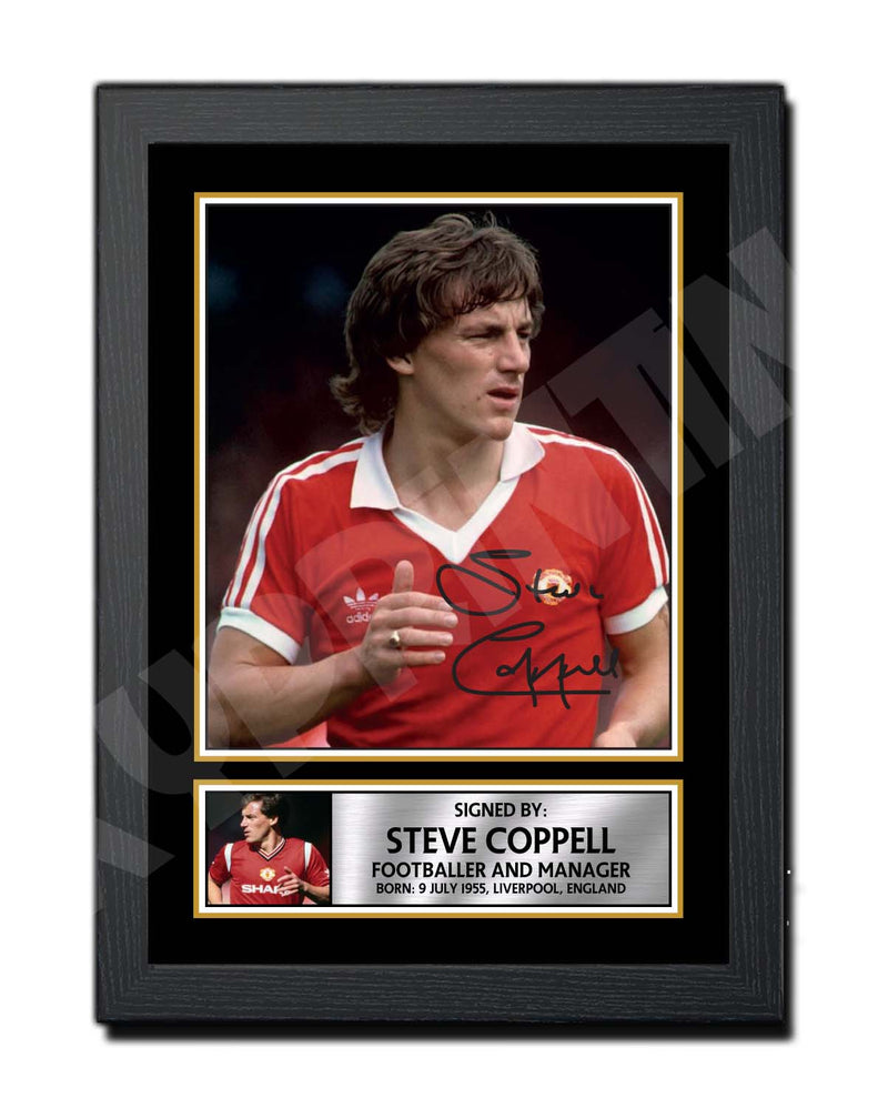 STEVE COPPELL 2 Limited Edition Football Player Signed Print - Football
