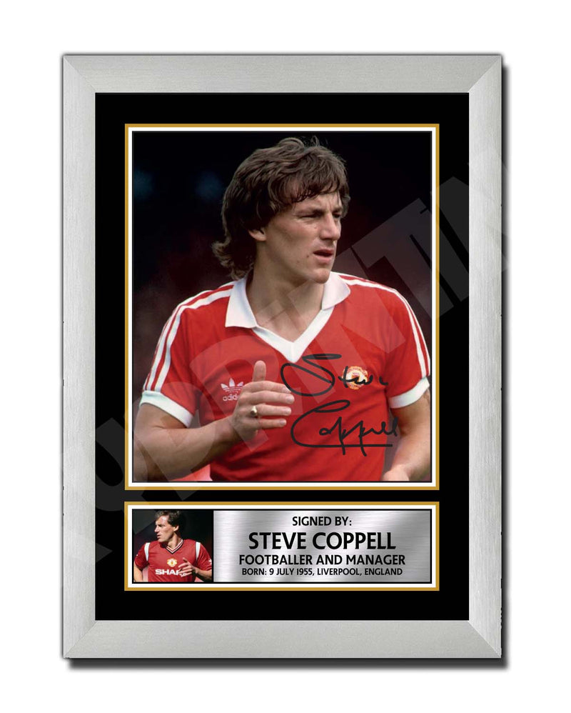 STEVE COPPELL 2 Limited Edition Football Player Signed Print - Football