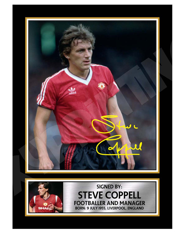 STEVE COPPELL (1) Football Player Printed Signature Print