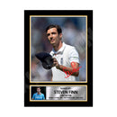 STEVE FINN 2 Limited Edition Cricketer Signed Print - Cricket Player