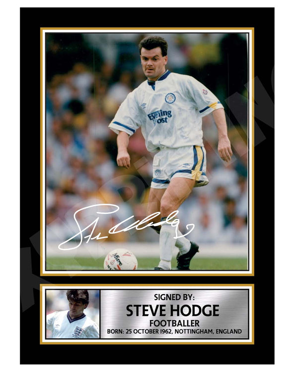STEVE HODGE Football Player Printed Signature Print