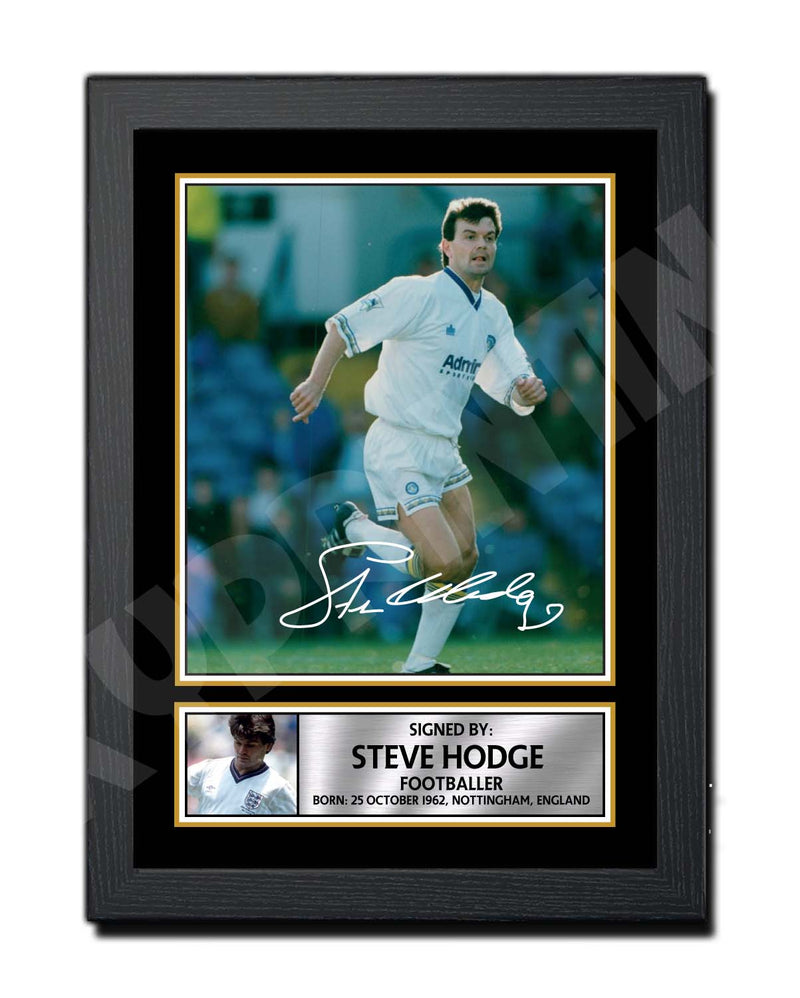 STEVE HODGE 2 Limited Edition Football Player Signed Print - Football