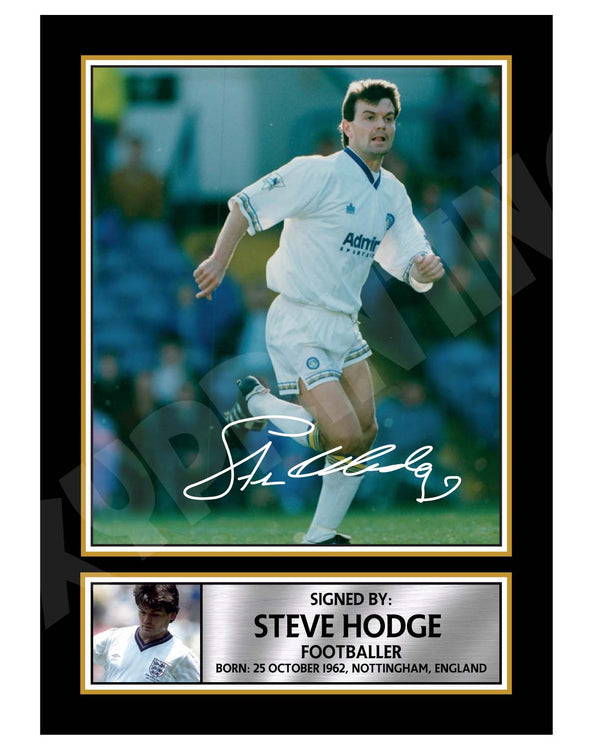 STEVE HODGE 2 Football Player Printed Signature Print