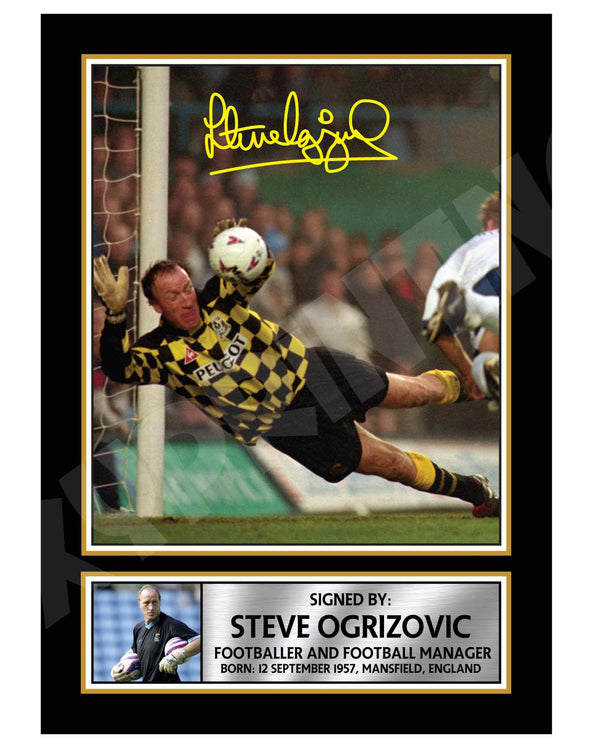 STEVE OGRIZOVIC Football Player Printed Signature Print