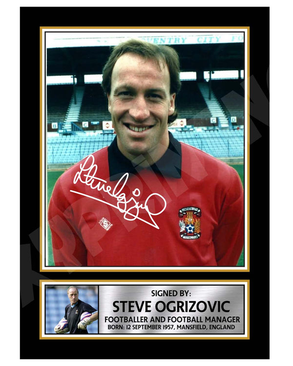 STEVE OGRIZOVIC 2 Football Player Printed Signature Print