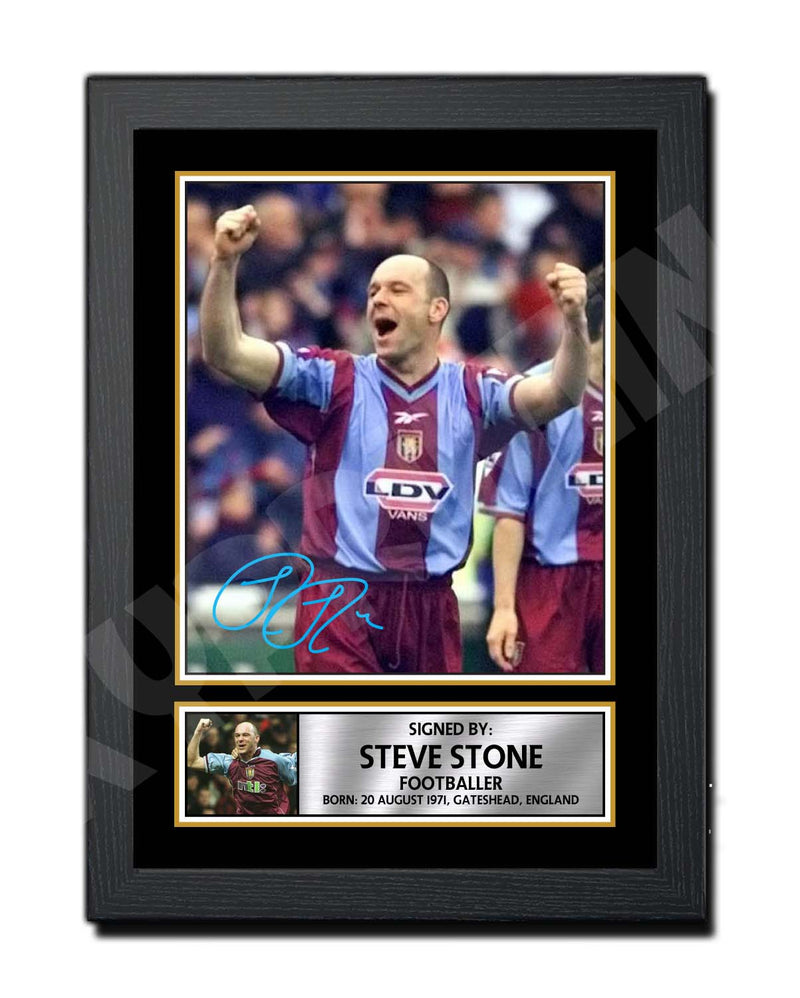 STEVE STONE Limited Edition Football Player Signed Print - Football