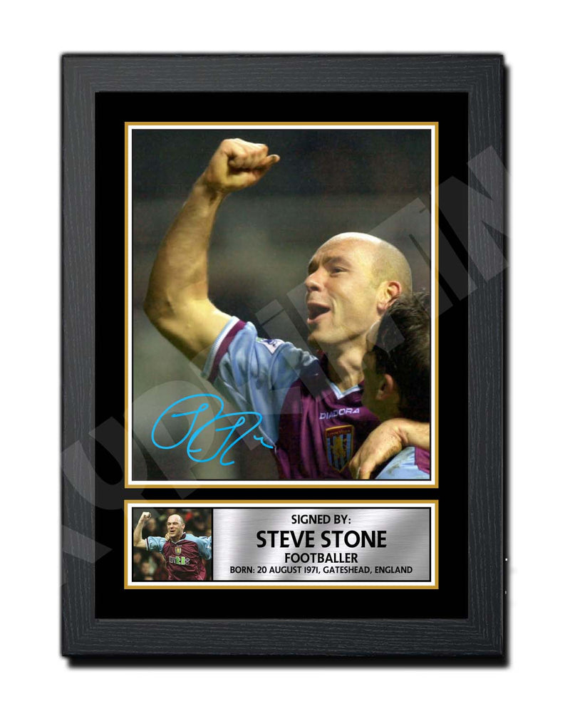 STEVE STONE 2 Limited Edition Football Player Signed Print - Football