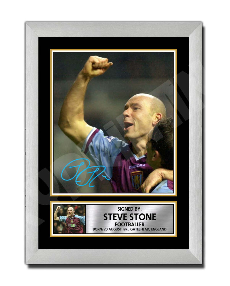 STEVE STONE 2 Limited Edition Football Player Signed Print - Football