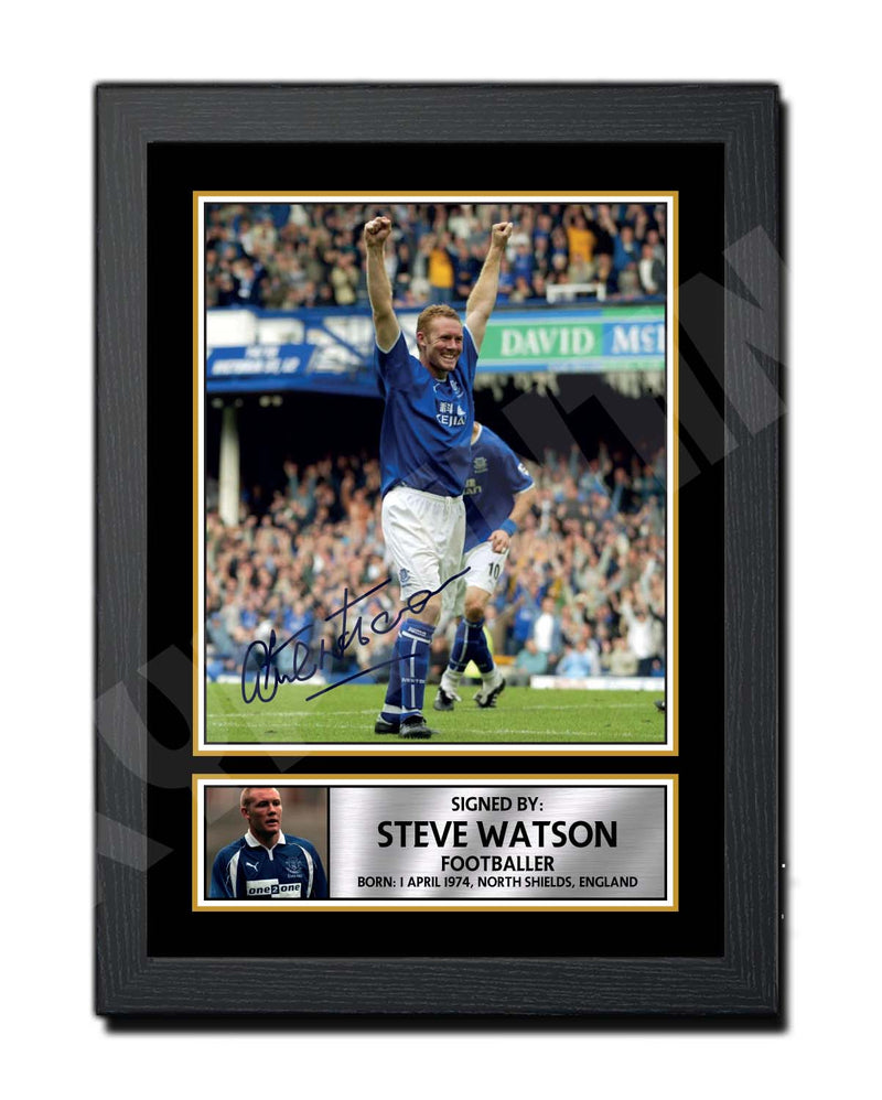 STEVE WATSON 2 Limited Edition Football Player Signed Print - Football