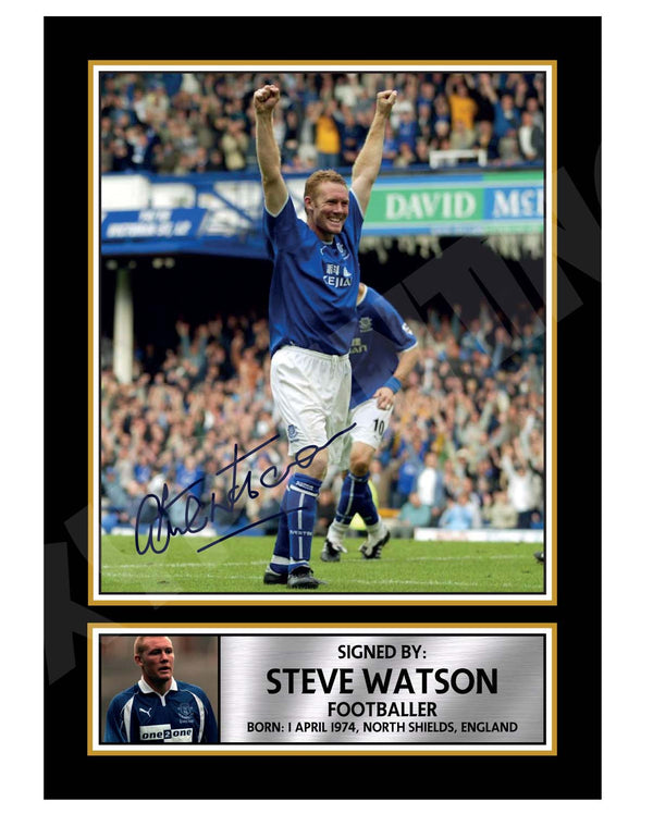 STEVE WATSON 2 Football Player Printed Signature Print