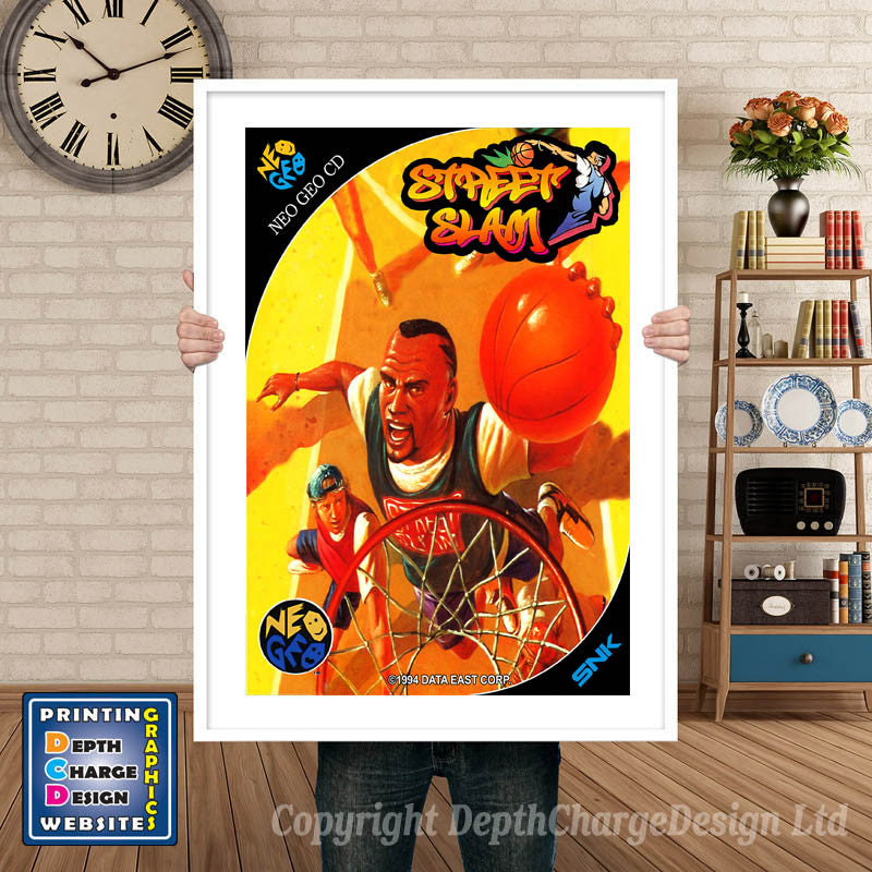 STREET SLAM NEO GEO GAME INSPIRED THEME Retro Gaming Poster A4 A3 A2 Or A1