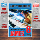 STREET FIGHTER 2 BM THEME INSPIRED Style PERSONALISED Kids Adult FUNNY Birthday Card