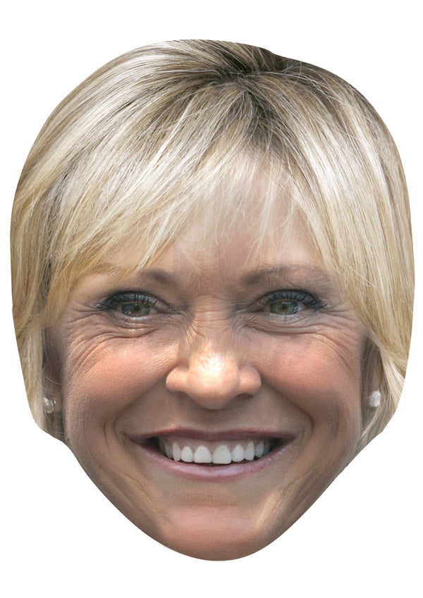 SUE BARKER JB - Tennis Fancy Dress Cardboard Celebrity Party Face Mask