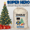 Personalised Penguin Santa Sack Blue Adam XL EXTRA LARGE Custom Name