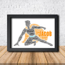 Personalised Superhero 3 Word Art Poster Print