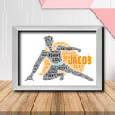 Personalised Superhero 3 Word Art Poster Print