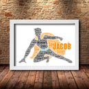 Personalised Superhero 3 Word Art Poster Print