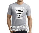 Super Stag White Custom Stag T-Shirt - Any Name - Party Tee