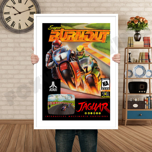 Super Burnout Jaguar CD Retro Game Inspired Theme Nintendo NES Gaming