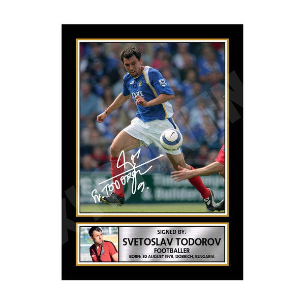 SVETOSLAV TODOROV 2 Football Player Printed Signature Print