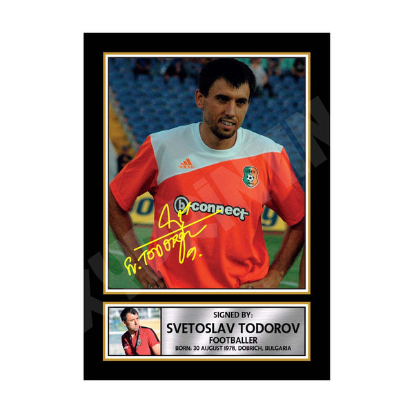 SVETOSLAV TODOROV (1) Football Player Printed Signature Print