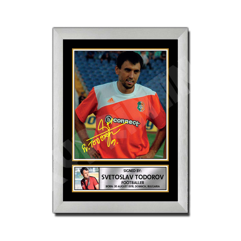 SVETOSLAV TODOROV (1) Limited Edition Football Player Signed Print - Football