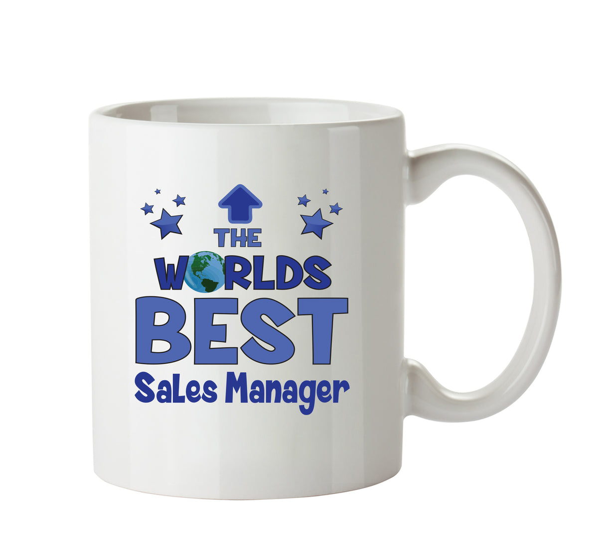 Worlds Best Sales Manager Mug - Novelty Funny Mug – printed mug product image 1