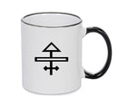Salt Black Handle Alchemy Mug GOTHIC GOTH HORROR STARS HORROSCOPE BLACK MAGIC MUG