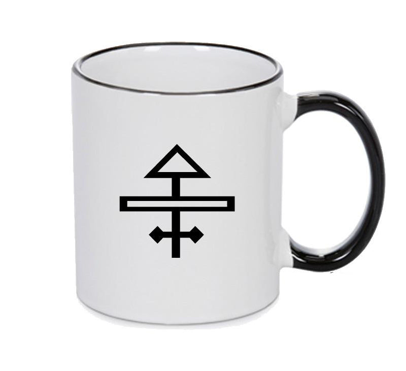 Salt Black Handle Alchemy Mug GOTHIC GOTH HORROR STARS HORROSCOPE BLACK MAGIC MUG