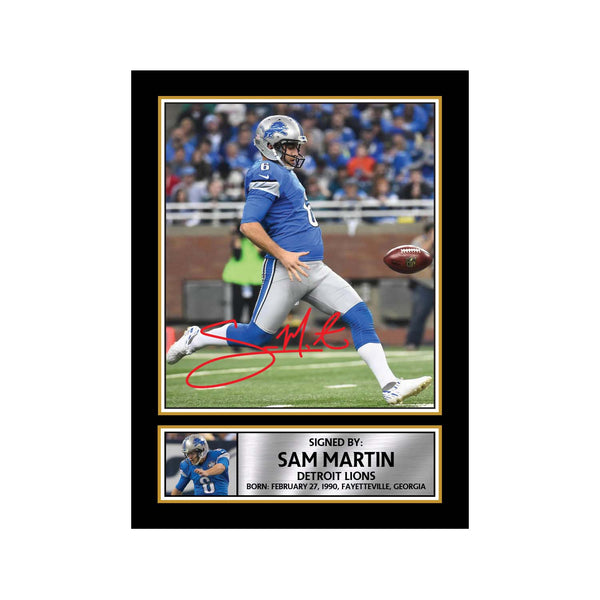 Sam Martin 2 American Football Printed Signature Print