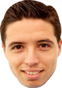 Samir Nasri Face Mask – Fancy Dress Cardboard Costume Mask